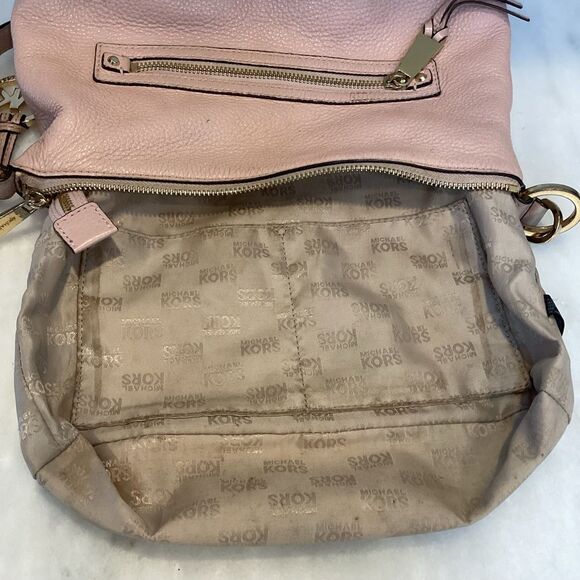 Michael Kors Rhea Medium Pebbled Leather Convertible Shoulder Bag - Picture 11 of 15